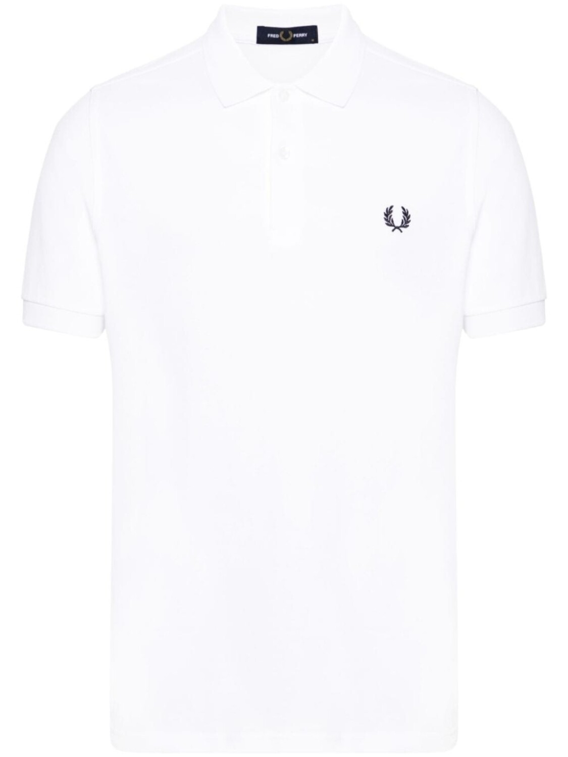 

Fred Perry рубашка поло с вышитым логотипом, белый