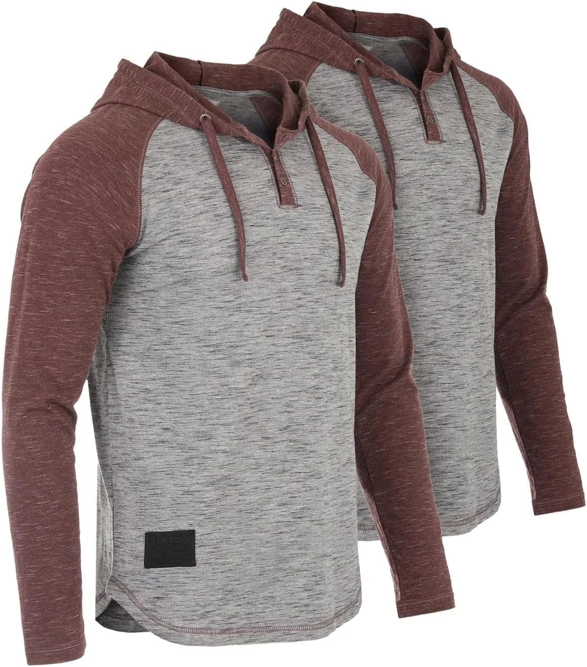 

ZIMEGO мужская худи с длинным рукавом и капюшоном – легкая толстовка с цветными блоками для тренировок и путешествий