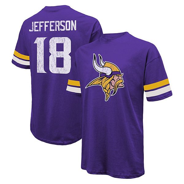 

Футболка oversize fit Minnesota Vikings с именем и номером Джастина Джефферсона Majestic Threads