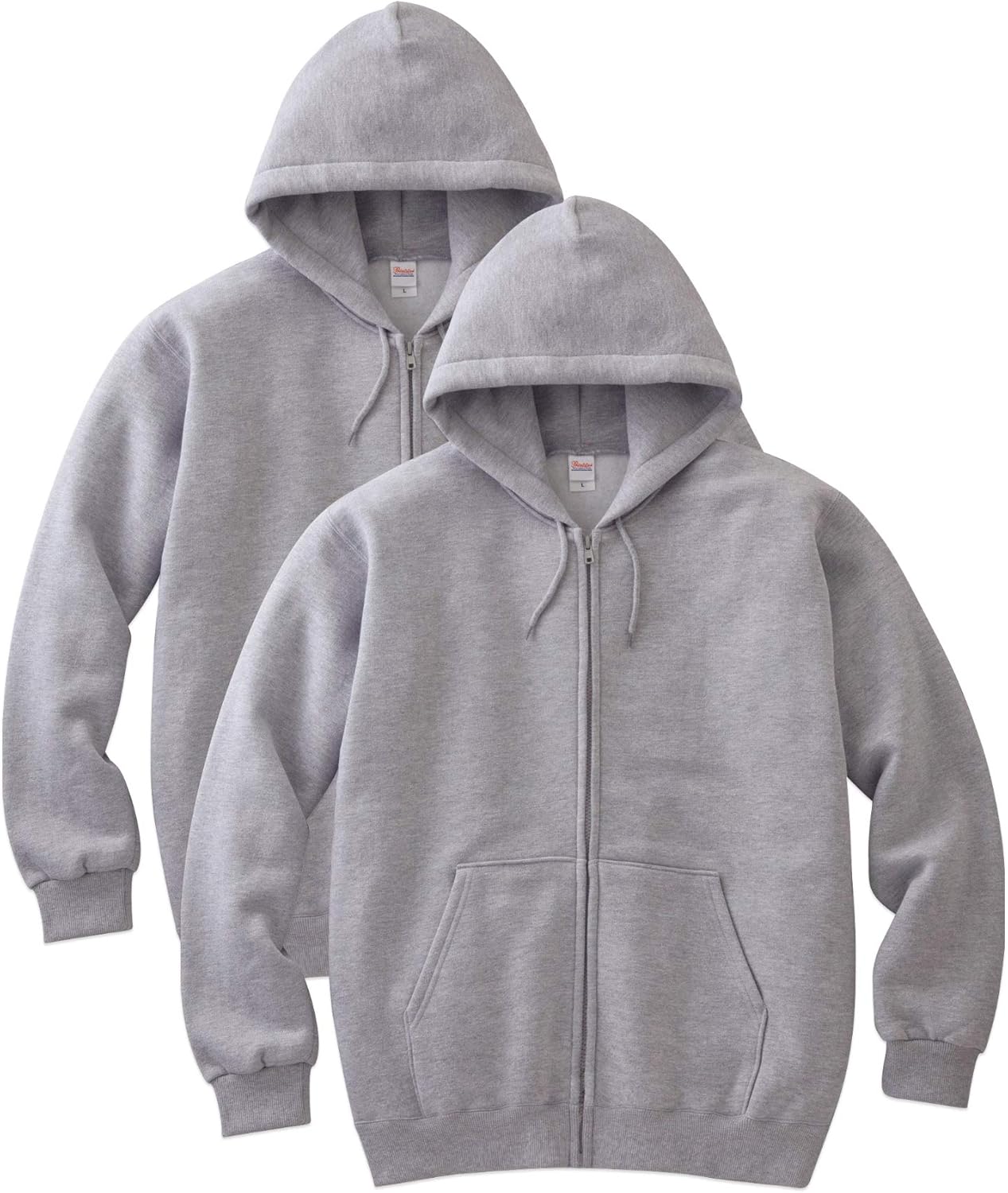 

Мужская толстовка Printstar 00217-MLZ, 8,4 унции, на флисовой подкладке, на молнии, легкая, с полной застежкой-молнией, серый