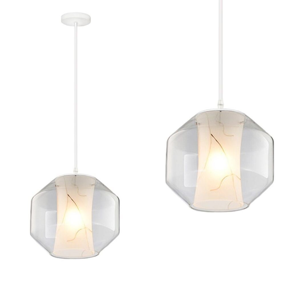 

Подвесной светильник Toollight App908-1Cp Белый мрамор 1 источник света E27 22X22X15Cm Toolight
