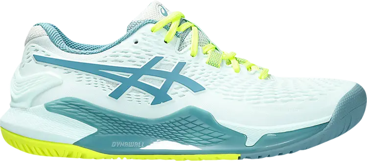 Кроссовки Wmns Gel Resolution 9 Wide 'Soothing Sea Gris Blue', синий