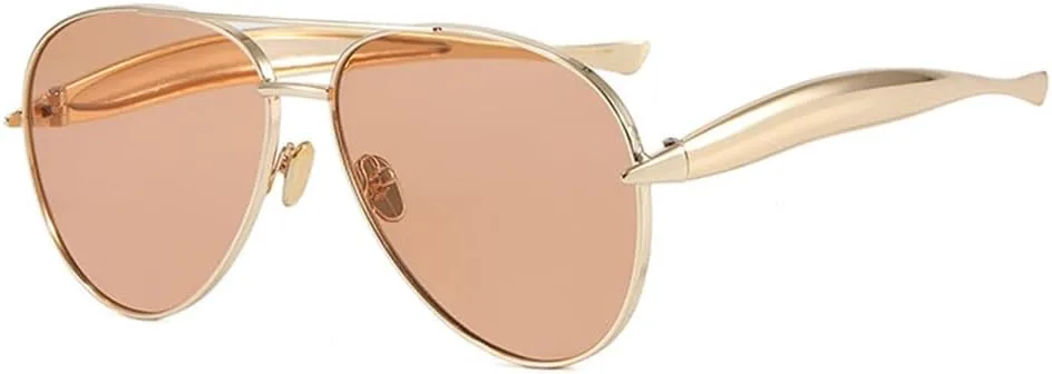 

Металлические круглые солнцезащитные очки с толстой оправой, модные, повседневные, с защитой от УФ-излучения UV400, женские солнцезащитные очки KTUCN, 1927-c2