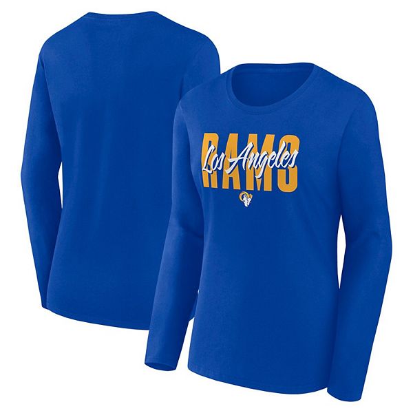 

Женская футболка с длинным рукавом royal los angeles rams grip Unbranded