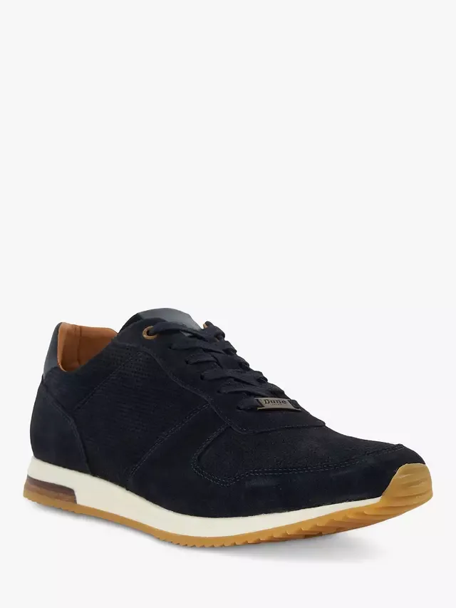 Кроссовки Trilogy Suede Runner Dune London, Navy — фото 2