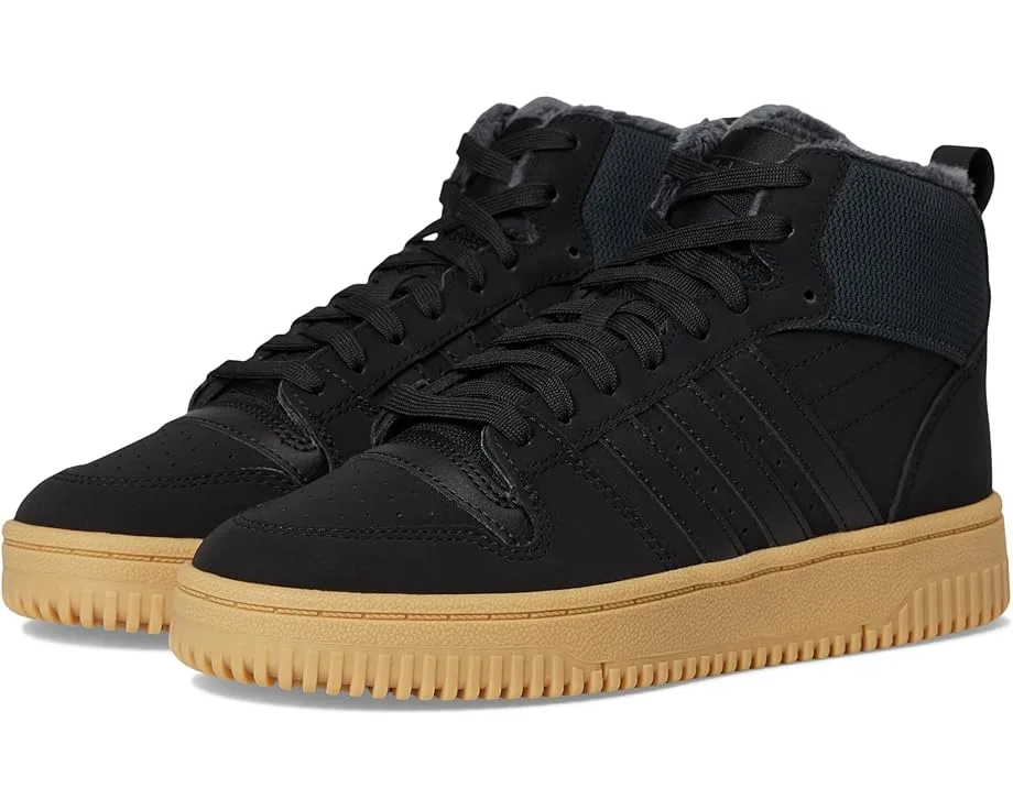 Кроссовки Adidas Kids Break Start Mid Top Shoes (Big Kid), Black/Carbon/Gum