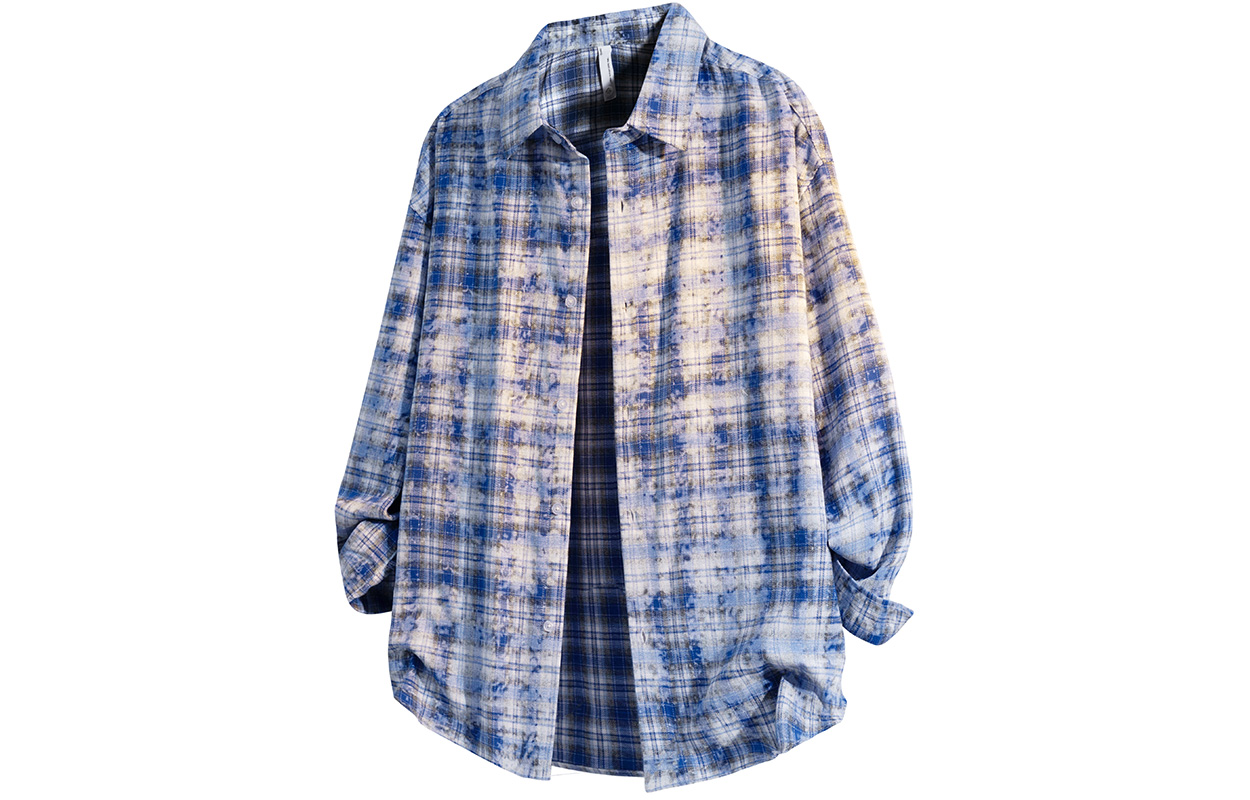 

Рубашка унисекс TnTn, Blue White Plaid