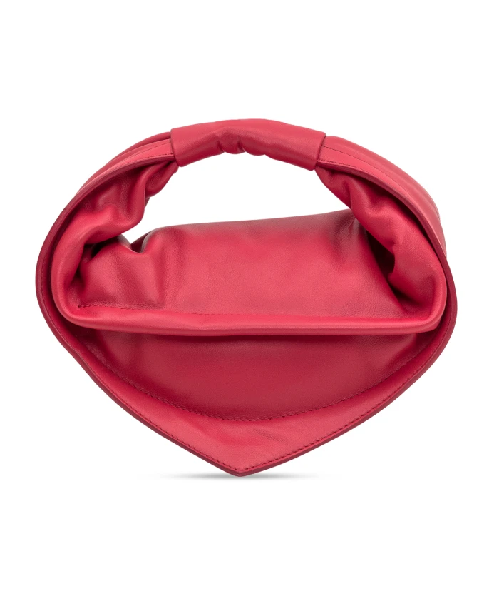 

Красная кожаная сумка со съемным ремешком Federico Cina, красный