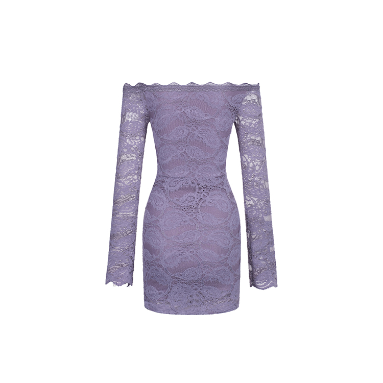 

Женское платье с длинными рукавами MOMMANWA, фиолетовый