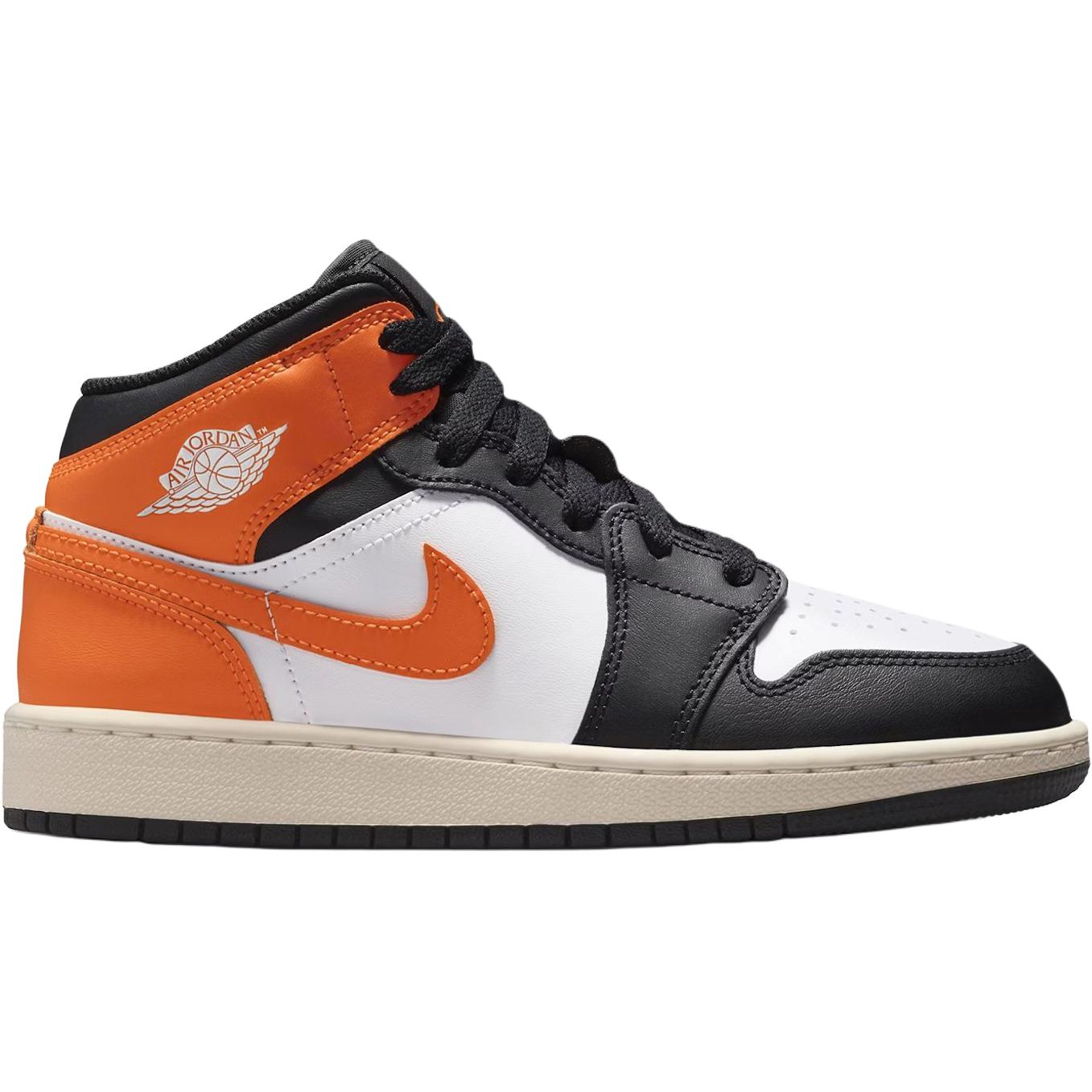 Jordan Износостойкие баскетбольные кроссовки Mid top для детей White Black для подростков — фото 3