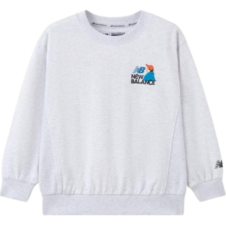 

New Balance Свитшот светло-серый для детей 3-7 лет