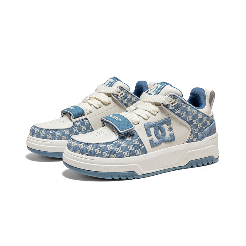 DC Shoes Кэмпус КАС низкие скейтерские кроссовки унисекс - монохром белый черный, цвет Monogram White Black — фото 4
