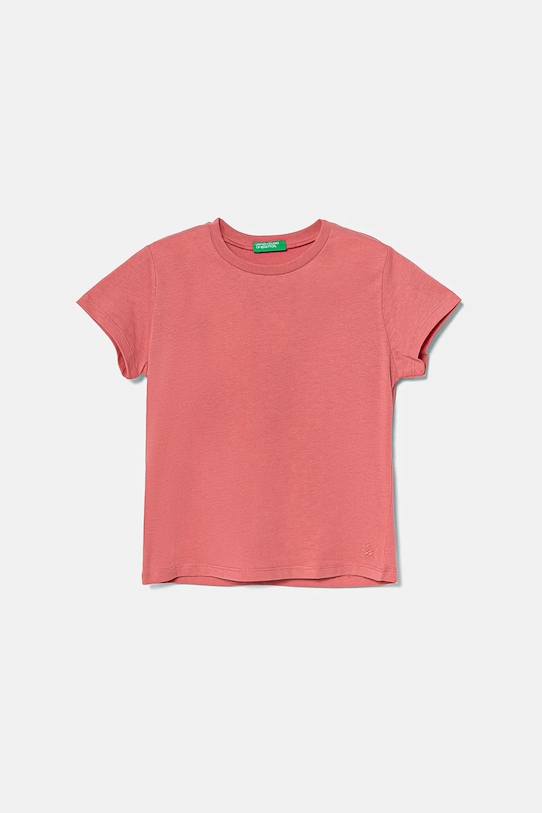 

Детская хлопковая футболка United Colors Of Benetton, розовый