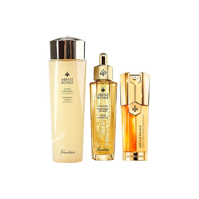 

Набор из 3 восстанавливающих сывороток Imperial Bee Essence Restorative Essence Water с двойным эффектом для ухода за кожей, против морщин и старения Guerlain, emperor bee lifting & firming skin care 3-piece set 150ml (3.0 restoring honey)