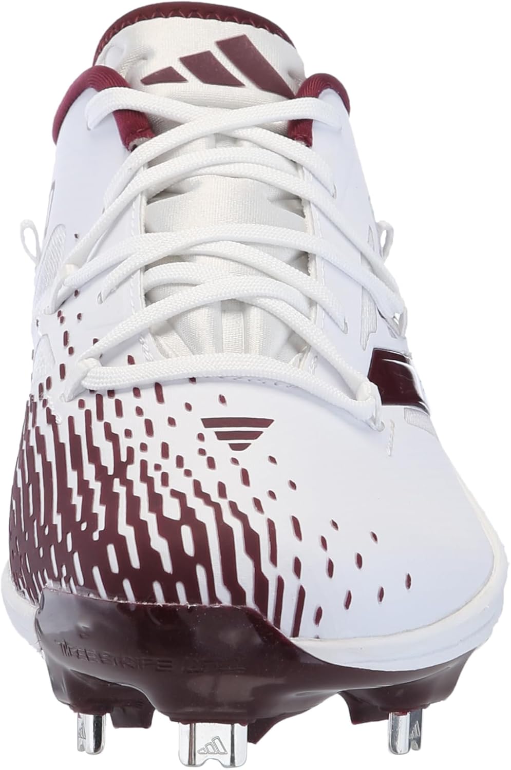 Мужские кроссовки Adidas Adizero Afterburner 9, белый/бордовый — фото 2