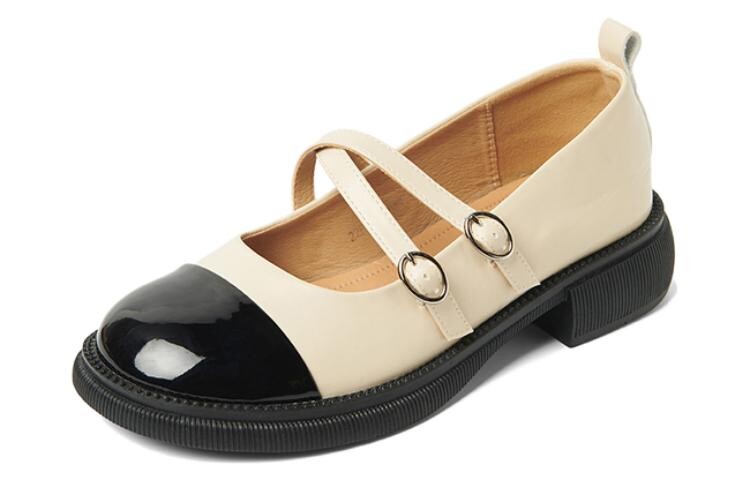 

Туфли Мэри Джейн женские Pt'Son, цвет Apricot Black