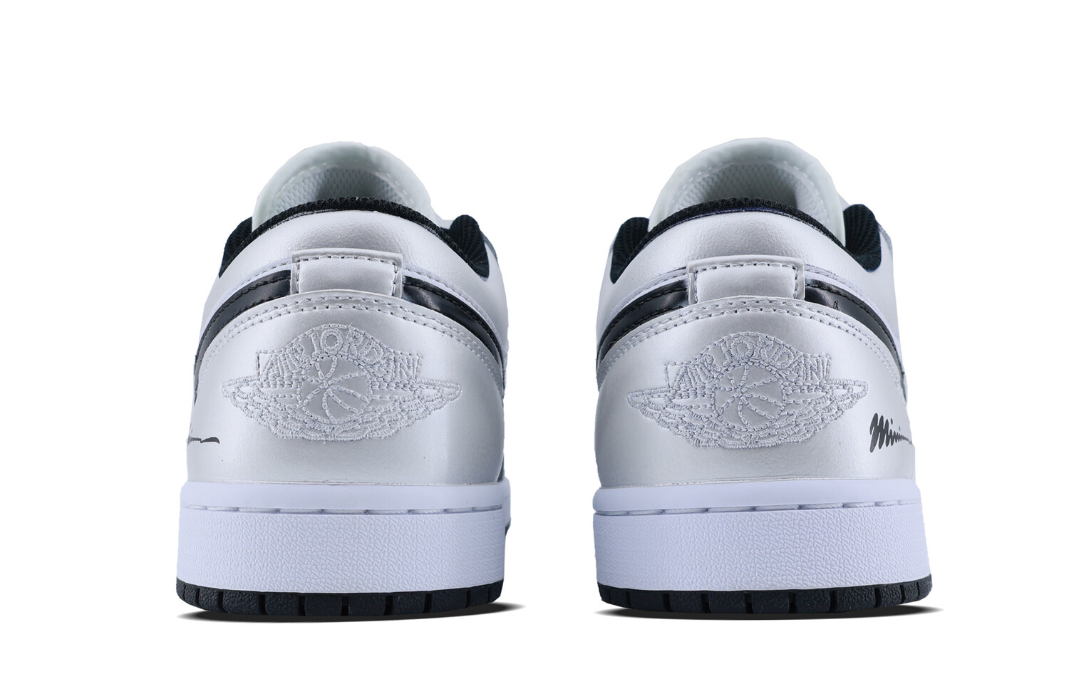 Кроссовки Air JORDAN 1 Vintage Basketball Shoes Men Low-Top Black White — фото 4