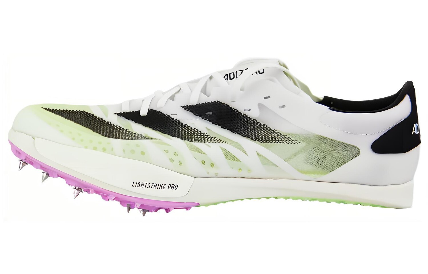 Кроссовки adidas Adizero Ambition White Green Spark, белый/желтый
