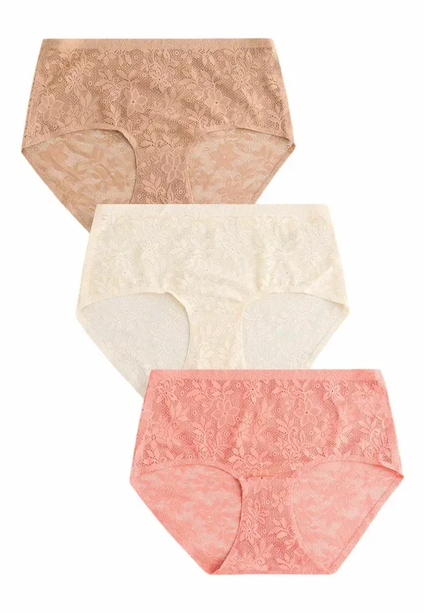 Трусы Next Midi fit all over no vpl 3 pack hipsters, кораллово-розовый