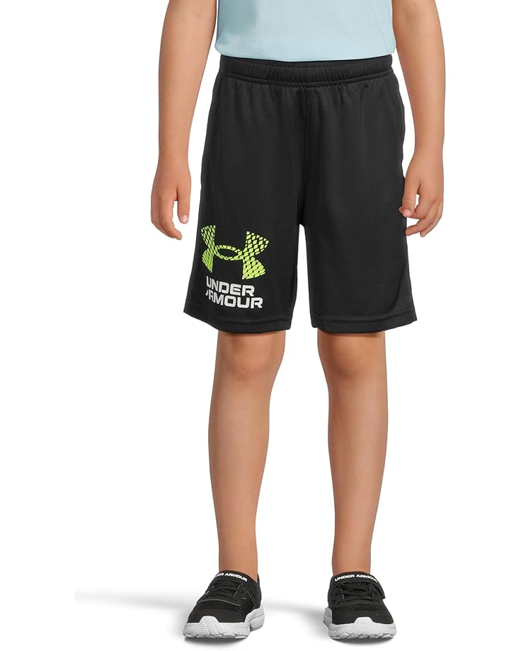 

Шорты Under Armour Kids Tech Logo Shorts, цвет Black/White/High Vis Yellow