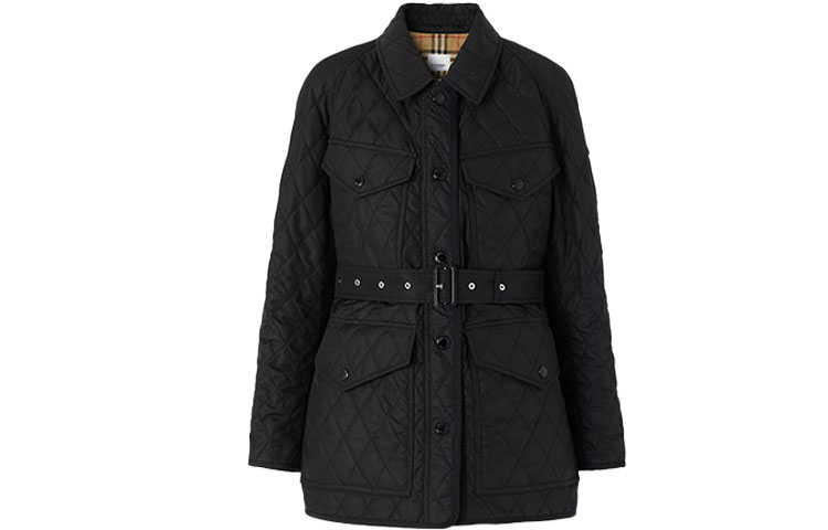 Пуховик Burberry, женский, черный, с подарочной упаковкой — фото 2