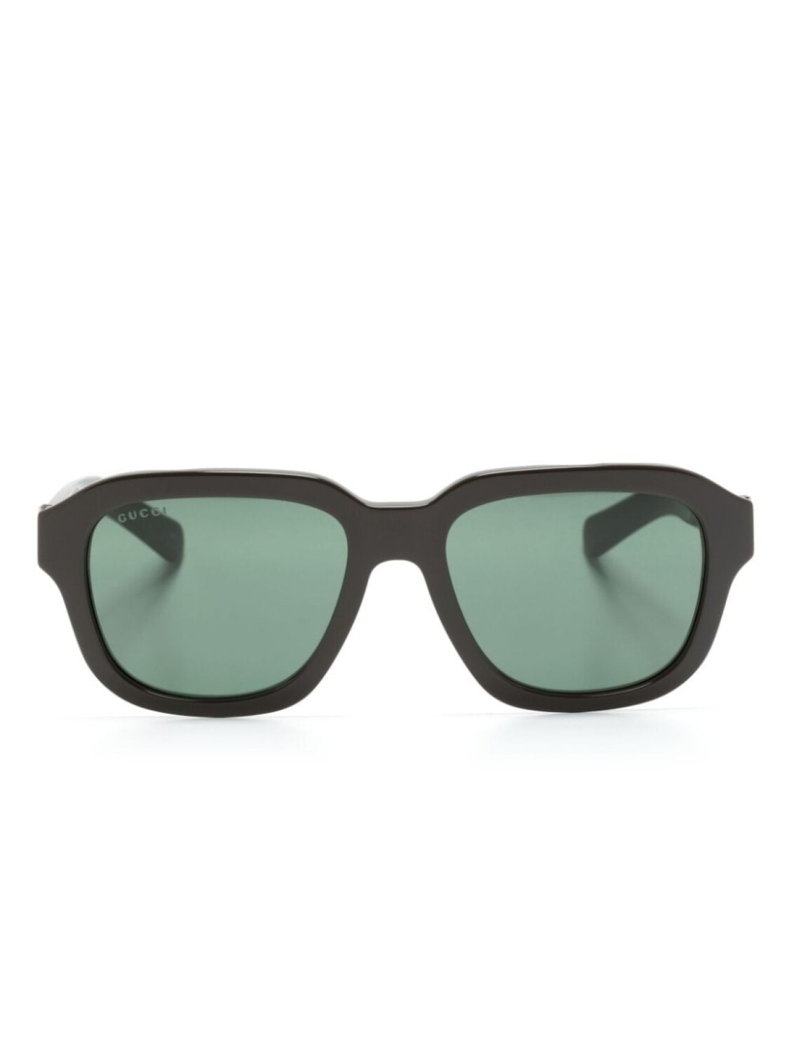 

Gucci Eyewear солнцезащитные очки в массивной квадратной оправе, коричневый