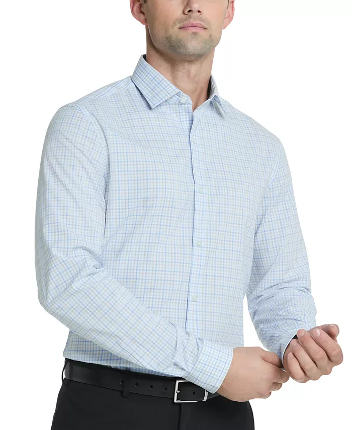 

Мужская рубашка Techni-Cole Slim Fit Flex Stretch Kenneth Cole Reaction, синий