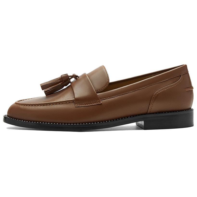NINE WEST Коричневые женские лоферы на каблуке 2,5 см, цвет Brown
