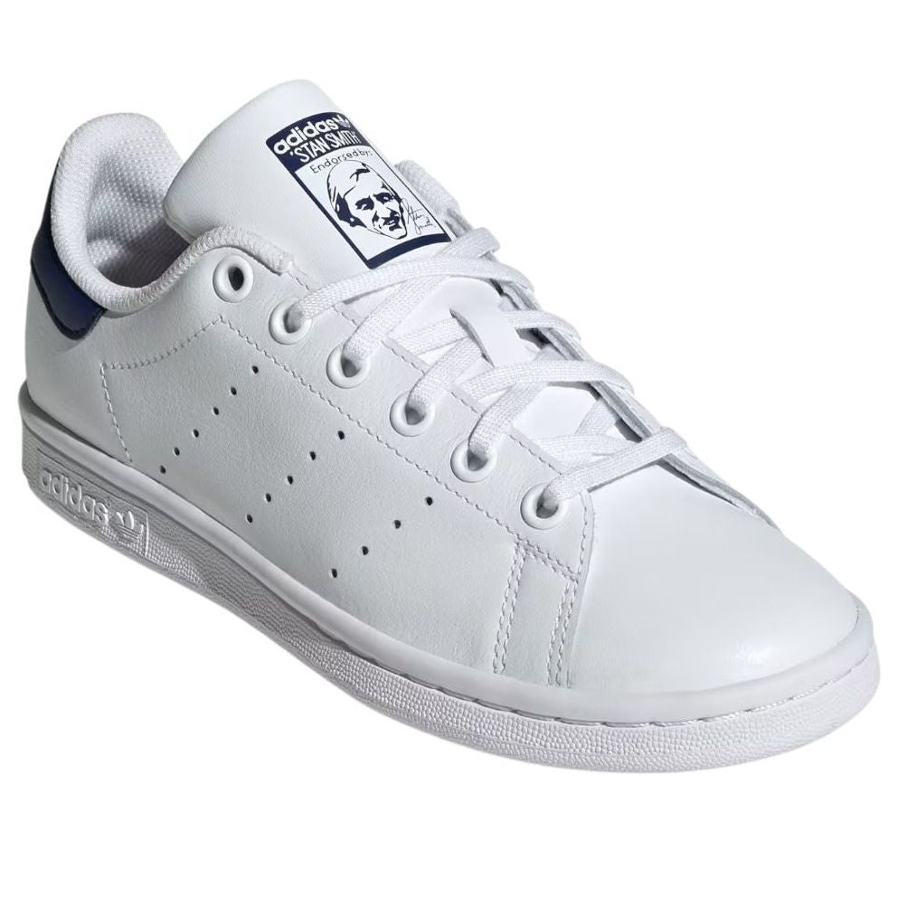 (GS) Adidas Stan Smith 'White Dark Blue' — фото 4