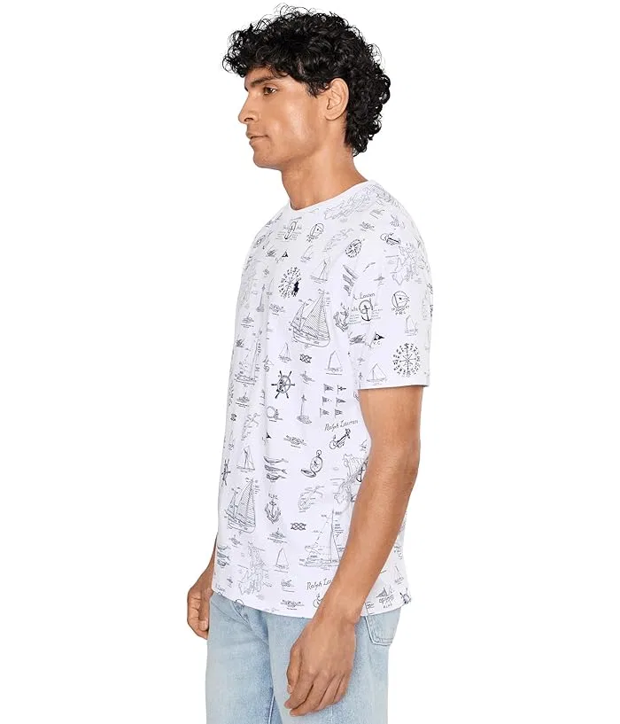 Футболка с принтом Classic Fit Polo Ralph Lauren, Seaward Bound/White — фото 3