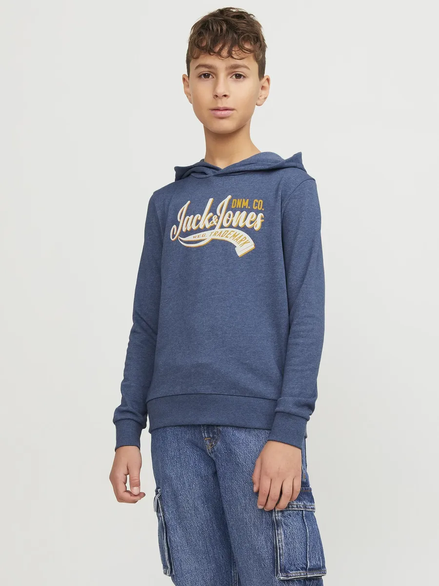 

Детская толстовка Jack & Jones "JJELOGO SWEAT HOOD 2 COL 24 SN JNR" Jack & Jones Junior, синий