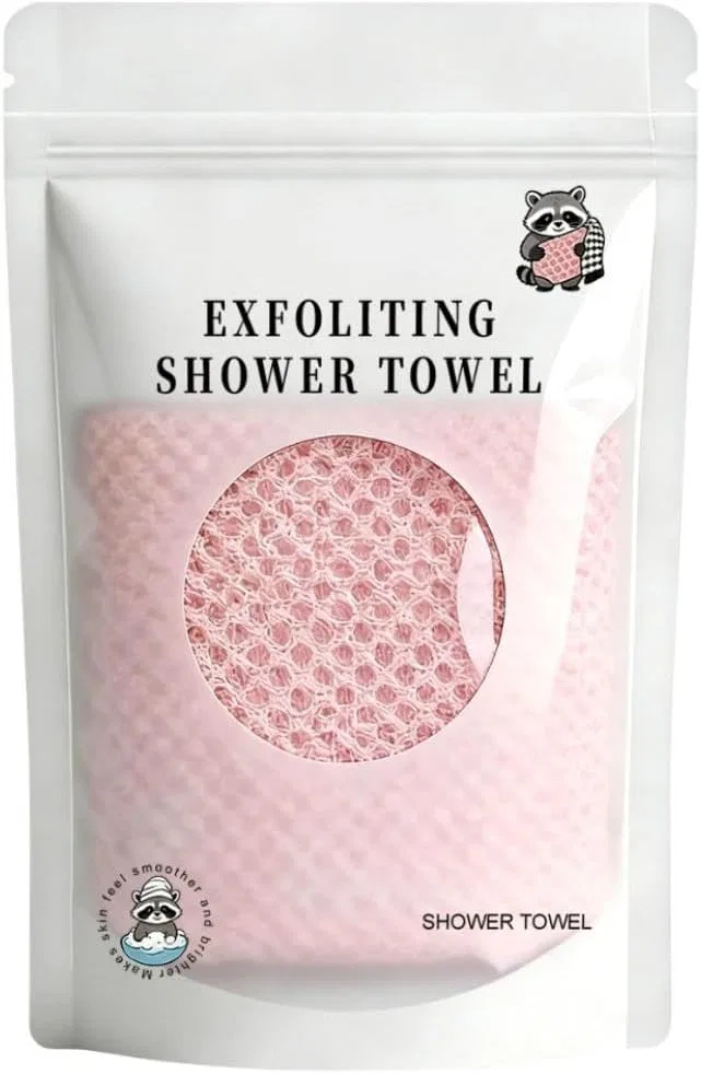 Отшелушивающая мочалка для душа для мужчин и женщин (1 шт.) Ovelle, 1Pcs