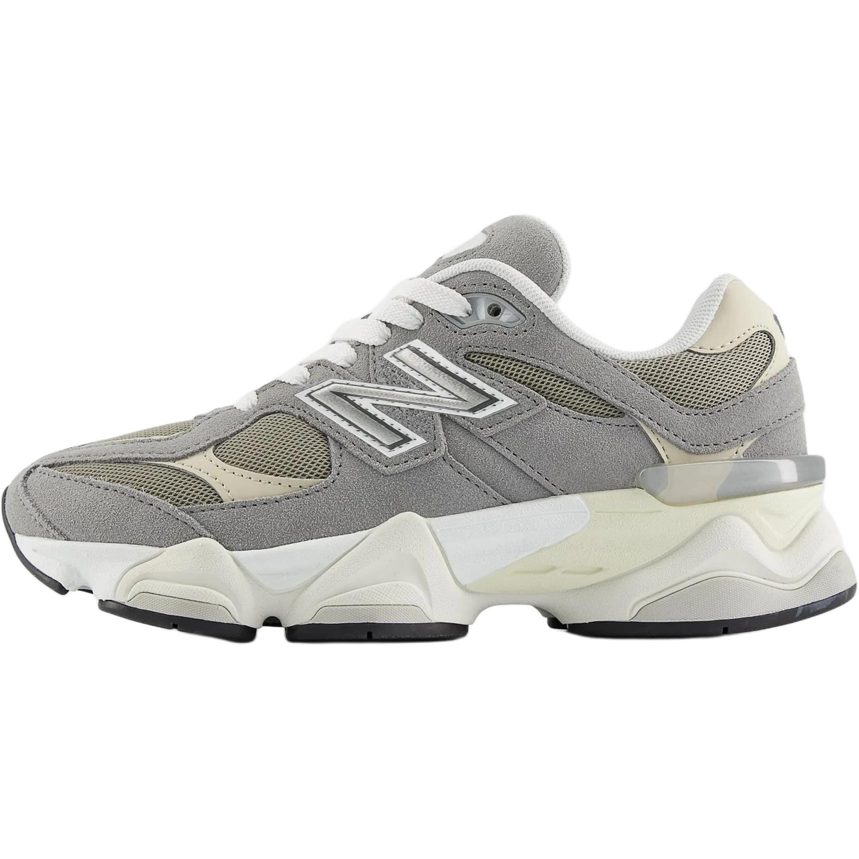 

Детские кроссовки NB 9060 с амортизацией и износостойкостью New Balance, серый/белый