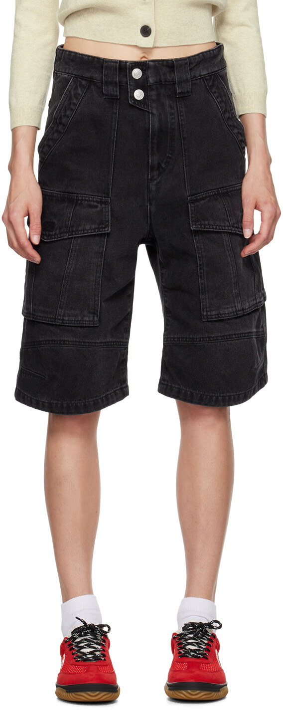 

Черные джинсовые шорты Hortens Isabel Marant Etoile