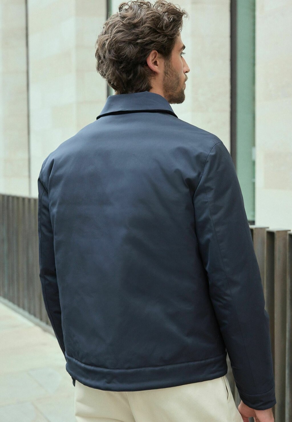 

Легкая куртка SHOWER RESISTANT PADDED HARRINGTON REGULAR FIT Next, синий