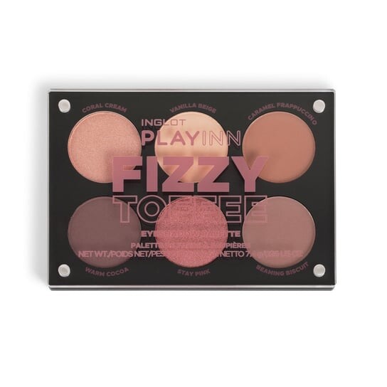 

Палетка теней для век Inglot Playinn Fizzy Toffee, коричневый
