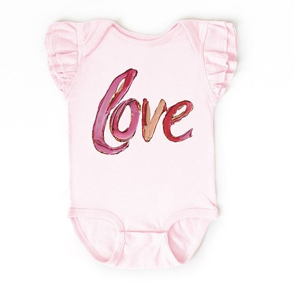 

Боди Love cursive paint с рукавами-крылышками The Juniper Shop, Ballerina