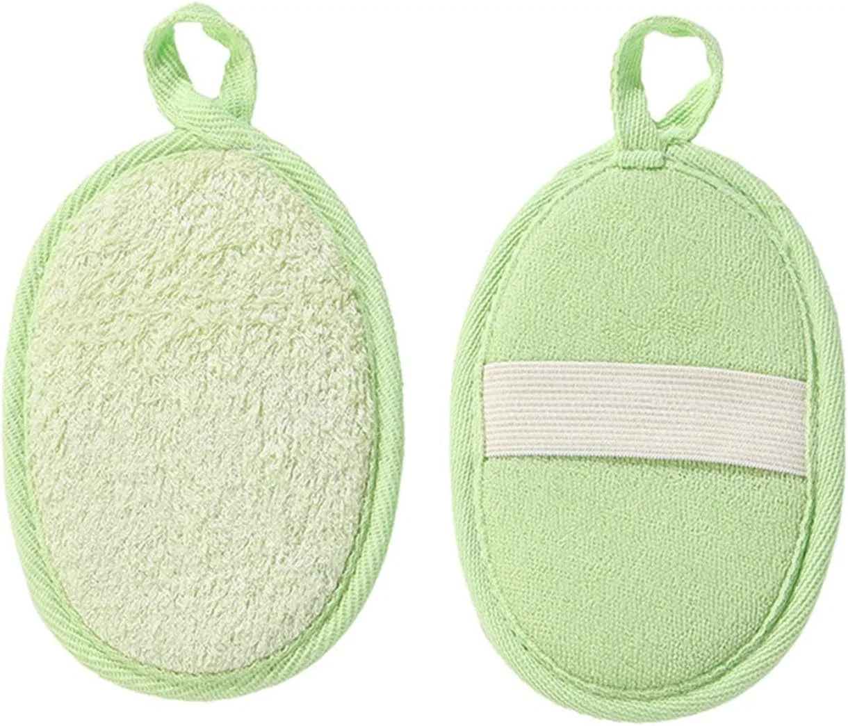 Скраб-мочалка из люфы для лица и тела APGLSXY, 1 шт., Cotton linen 8a — фото 3