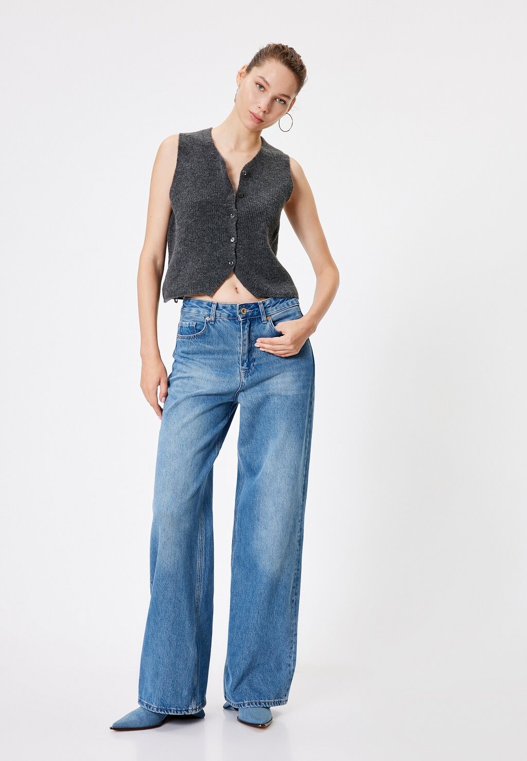 

Жилет SLEEVELESS Koton, антрацит