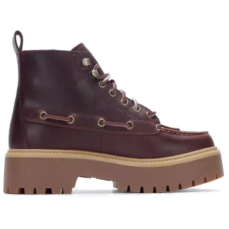 Ботинки женские Timberland Short Martin, красно-коричневый — фото 2