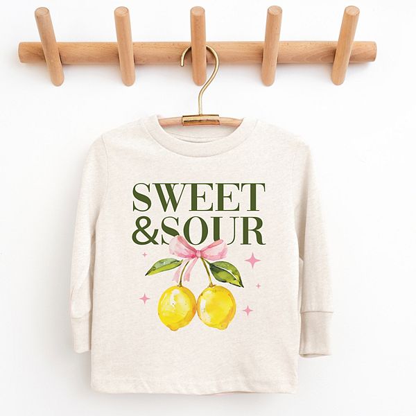 Футболка с длинным рукавом Sweet & sour lemon youth The Juniper Shop, Hot Pink — фото 2