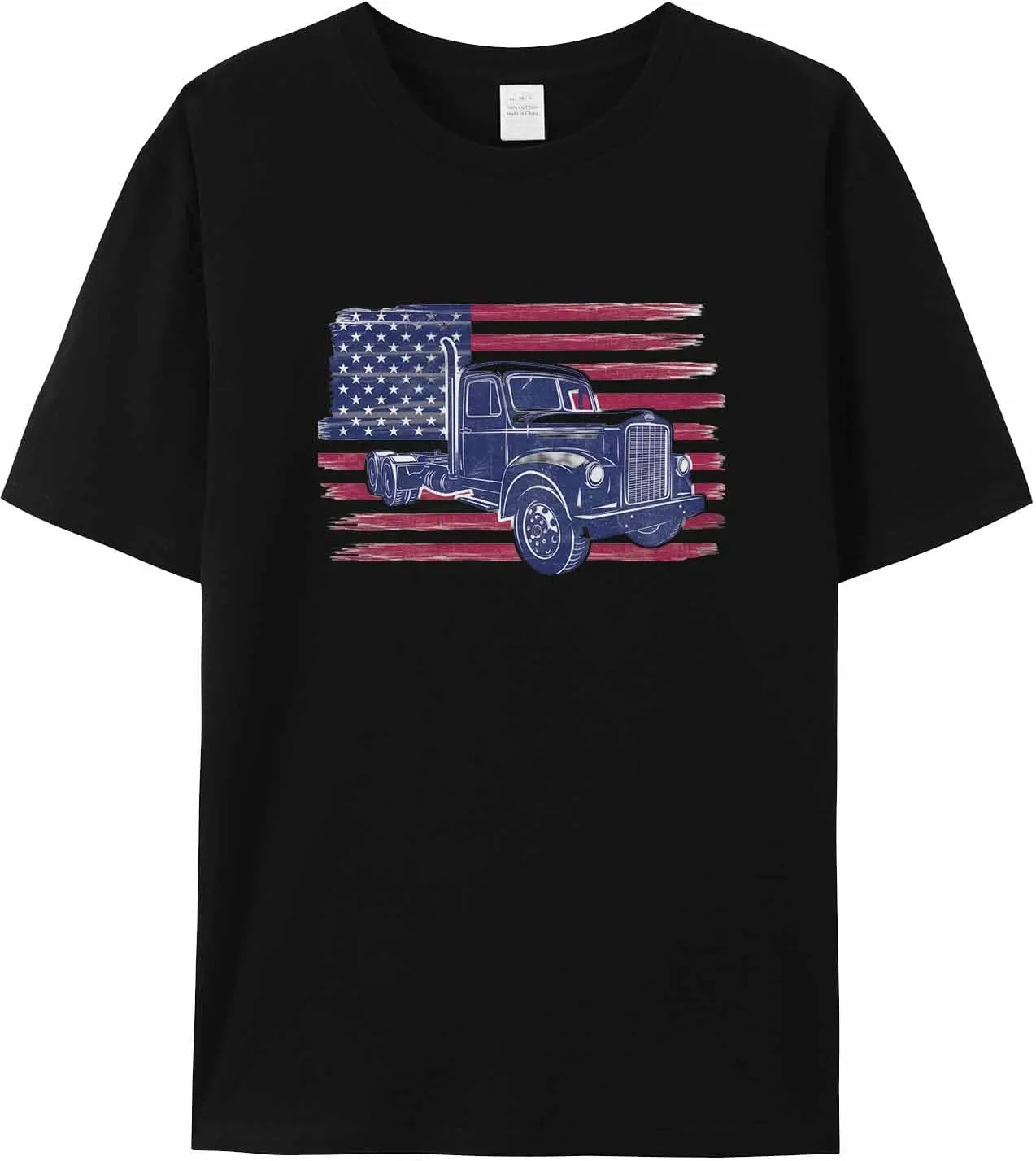 

Мужская футболка Vintage Blue Truck с коротким рукавом jdudh