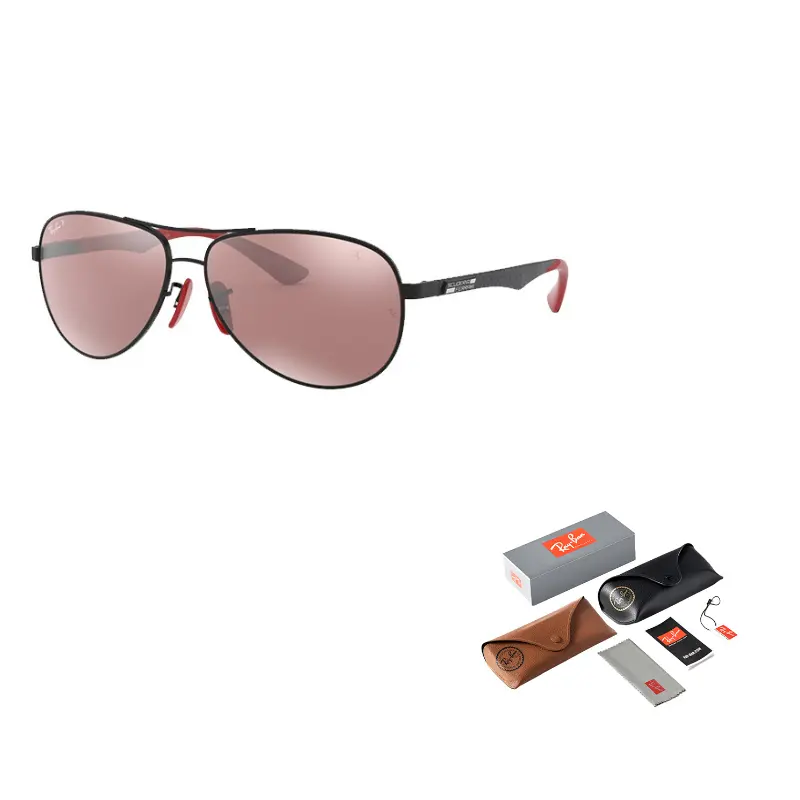 

RayBan Солнечные очки Ray Ban Aviator с градиентными линзами, Black Frame with Silver Polarized Lens F002H2