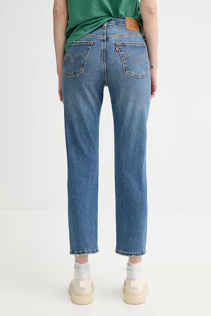 Джинсы прямого кроя высокая талия 501 CROP LIGHTWEIGHT Levi's, синий — фото 3