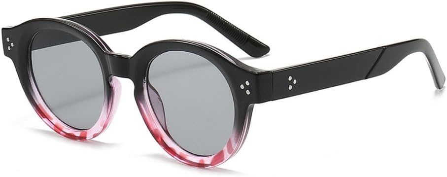 

Винтажные круглые солнцезащитные очки для женщин, градиентные солнцезащитные очки, модные женские очки класса люкс с прозрачными линзами и защитой от УФ-излучения UV400 LVTFCO, Pink