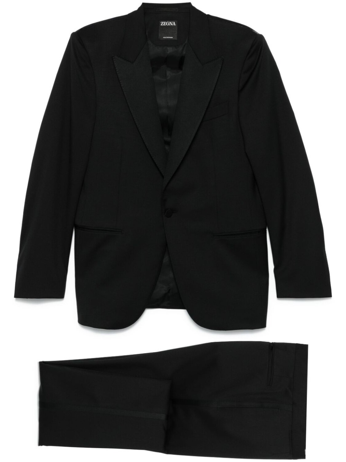 

Zegna костюм с однобортным пиджаком, черный