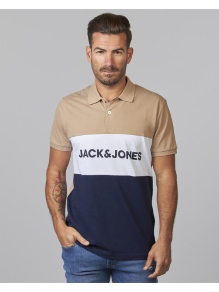 

Поло Jack & Jones Polo, бежевый