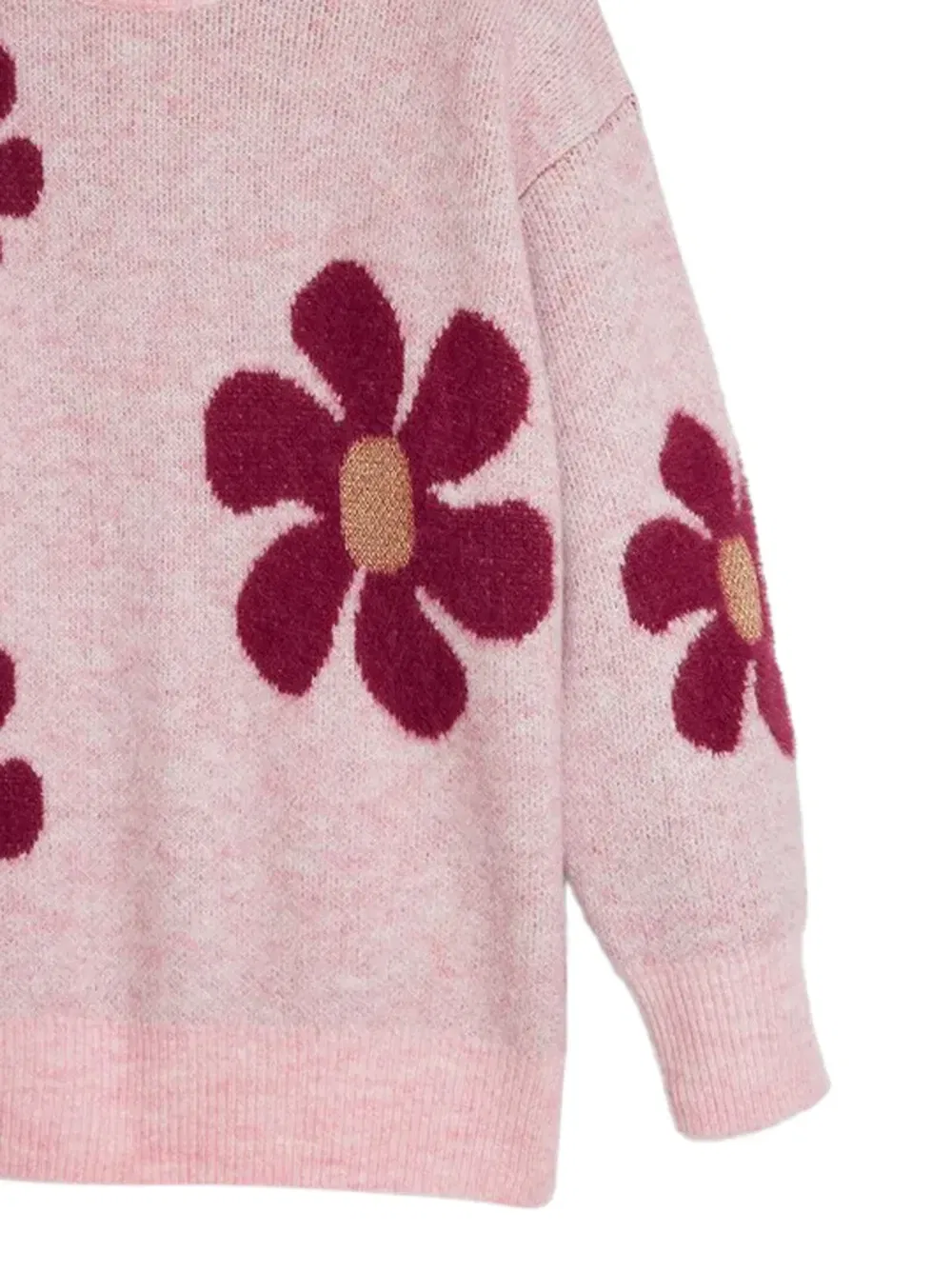 Топ с круглым вырезом и цветочным принтом Desigual, розовый — фото 3