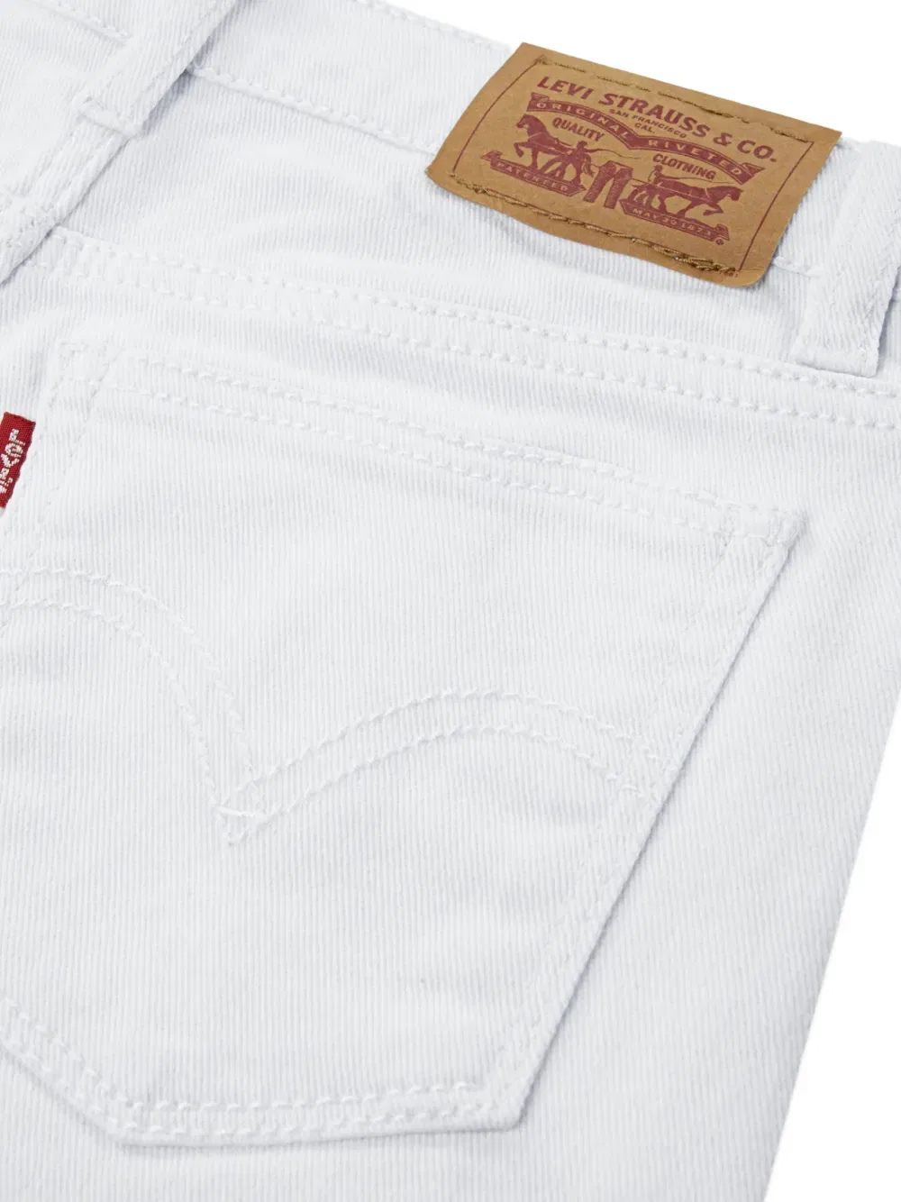 Джинсы с карманами Levi'S Kids, белый — фото 3