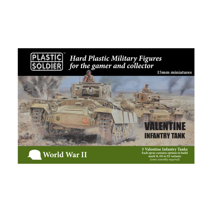 

Пехотный танк Валентина, WWII Miniatures - British (15mm)